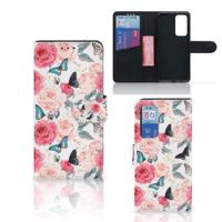Huawei P40 Hoesje Butterfly Roses - thumbnail