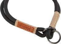 TRIXIE BE NORDIC HALSBAND HOND HALF-SLIP ZWART / ZAND 30X0,6 CM - thumbnail