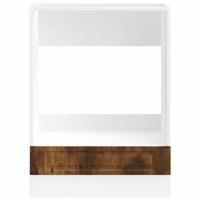 Ovenkast "Porto" bewerkt hout gerookt eikenkleurig - thumbnail