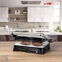 Clatronic KG3571 Contactgrill Elektrisch RVS, Zwart - thumbnail