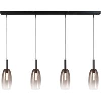 Masterlight 4L hanglamp Ø11,5cmLido Olive met smoke-fading glas - 2861-05-05-130-4-4 - thumbnail