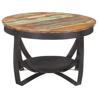 Salontafel 68x43 cm massief gerecycled hout - thumbnail