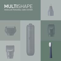 Reserve onderdeel voor elektrische tandenborstel Panasonic ER-6CT02A303 (4 Onderdelen) (4 Stuks) - thumbnail