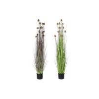 Decoratieve plant DKD Home Decor 40 x 40 x 150 cm Roze Lila Polyethyleen PVC (2 Stuks) - thumbnail