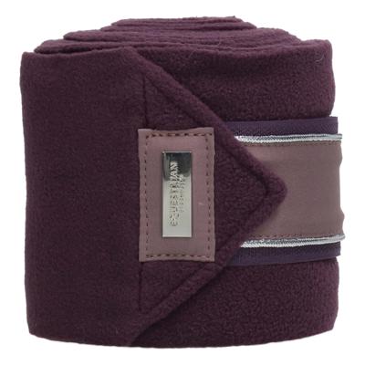 Equestrian Stockholm Fleece Bandages paars maat:one size Equestrian Stockholm Fleece Bandages paars maat:one size
