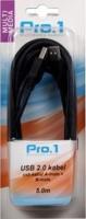 Enzo Pro-1 USB kabel A-male -> B-male 5 meter - 9280204 - thumbnail