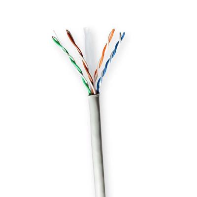 Nedis CCBG8520GY100S Netwerk Kabel Rol Cat6 Solid U/utp Cca 100.0 M Binnenshuis Rond Pvc Grijs Gift Box Nedis CCBG8520GY100S Netwerk Kabel Rol Cat6 Solid U/utp Cca 100.0 M Binnenshuis Rond Pvc Grijs Gift Box