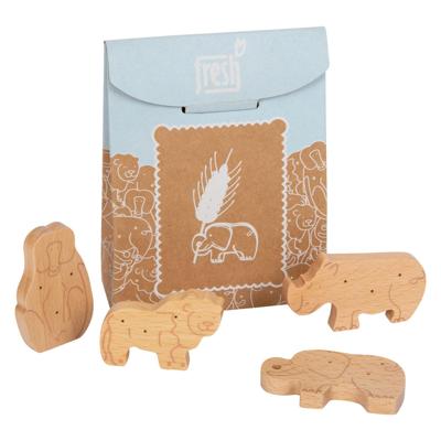 Small Foot houten speeleten dieren crackers, 8dlg.