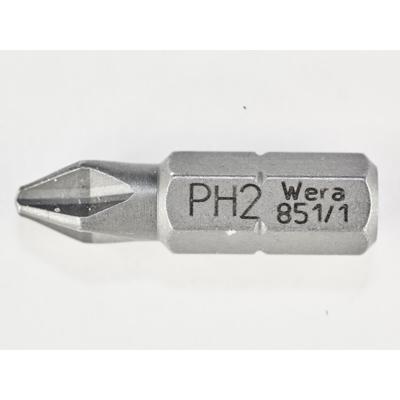Wera 851/1 Z Bits Phillips, PH 2 x 25 mm - 1 stuk(s) - 05072072001 Wera 851/1 Z Bits Phillips, PH 2 x 25 mm - 1 stuk(s) - 05072072001