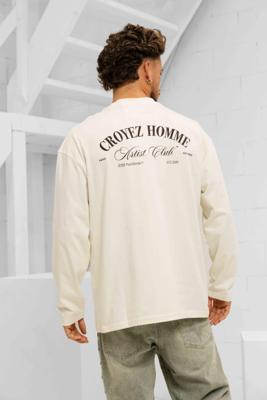 Croyez Artist Club Longsleeve T-Shirt Heren Gebroken Wit - Maat XS - Kleur: Gebroken Wit | Soccerfanshop