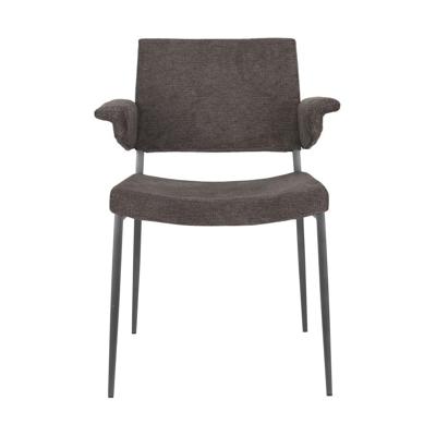 Dutchbone Eetkamerstoel 'Portland' Geweven stof, kleur Grijs Dutchbone Eetkamerstoel 'Portland' Geweven stof, kleur Grijs