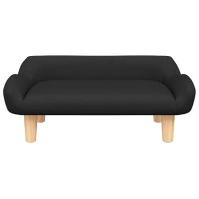 VidaXL Hondenmand 70x40x24 cm stof zwart VidaXL Hondenmand 70x40x24 cm stof zwart