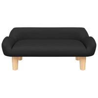 VidaXL Hondenmand 70x40x24 cm stof zwart - thumbnail