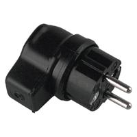 Bachmann 919.178 Stekker met randaarde Massief rubber 250 V Zwart IP44 - thumbnail