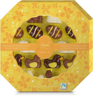 Hamlet paasfiguurtjes in chocolade, doos van 250 g