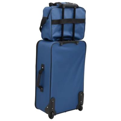 VidaXL 5-delige kofferset stof blauw VidaXL 5-delige kofferset stof blauw