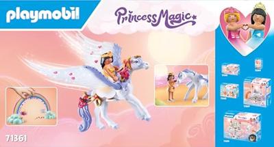 PLAYMOBIL 71361 Gevleugeld paard om te versieren - Prinses Magie - Met een prinses, een ridder en een regenboog om te versieren - Vanaf 4 jaar - thumbnail