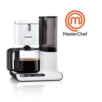 Bosch Haushalt TKA8011 Koffiezetapparaat Wit, Antraciet Capaciteit koppen: 10 Glazen kan, Warmhoudfunctie - thumbnail