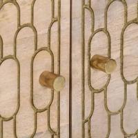 Salontafel 80x50x40 cm massief mangohout - thumbnail