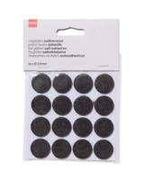 HEMA 16-pak zelfklevende viltglijders (bruin) - thumbnail