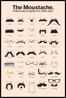 The Moustache A Man Poster 61x91.5cm - thumbnail