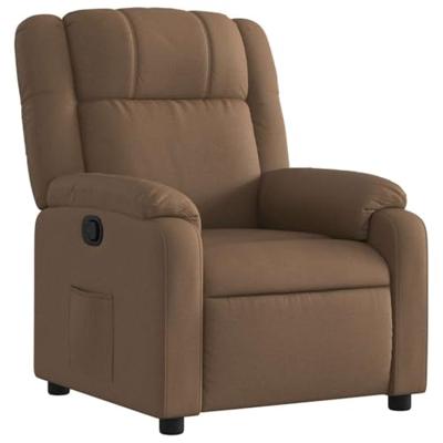 Fauteuil verstelbaar stof bruin Fauteuil verstelbaar stof bruin