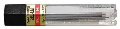 12 Potloodstiften Pentel B 0,5 mm zwart