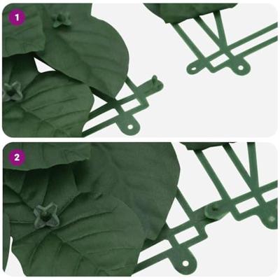 Balkonscherm met donkergroene bladeren 500x150 cm