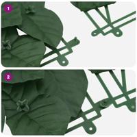 Balkonscherm met donkergroene bladeren 500x150 cm - thumbnail