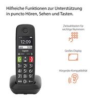 Gigaset E290 Draadloze, Dect, Analoge Telefoon (Zonder Antwoordapparaat), Zwart - thumbnail