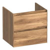 Brauer Inspire - Onderkast 60 cm - met 2 Softclose Lades Greeploos en 1 Sifon Uitsparing - Honey - thumbnail