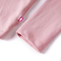 VidaXL Kindershirt met lange mouwen 116 lichtroze - thumbnail