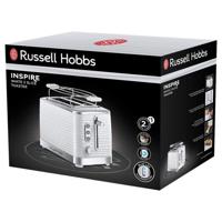 Russell Hobbs 24370-56 Inspire XL Toaster-broodrooster, bruiningscontrole, ontdooien, opwarmen, bakverwarmer - wit - thumbnail