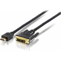Equip 119329 high quality hdmi to dvi-d single-link adapter cable, m/m, 10m, gold-plated, black - thumbnail