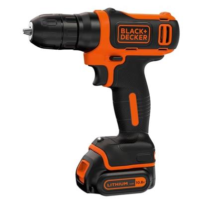 BLACK+DECKER BDCDD12 10.8V 1.5Ah Schroefboormachine | 1x 10.8V 1.5Ah accu + 200 mA lader - BDCDD12-QW BLACK+DECKER BDCDD12 10.8V 1.5Ah Schroefboormachine | 1x 10.8V 1.5Ah accu + 200 mA lader - BDCDD12-QW