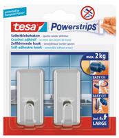 Tesa plakhaakjes met powerstrips L chro - thumbnail