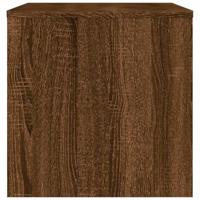 Tv-meubel 80x40x40 cm bewerkt hout bruineikenkleurig - thumbnail