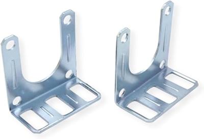 Bachmann 333.405 19 inch Stekkerdoos voor patchkast 1 HE Geaarde contactdoos Overspanningsbescherming Lichtgrijs