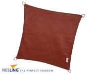 Nesling Coolfit schaduwdoek vierkant terracotta 3.6 x 3.6 x 3.6 meter - thumbnail