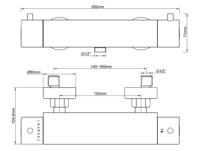 Cool Touch douchethermostaat mat zwart - thumbnail