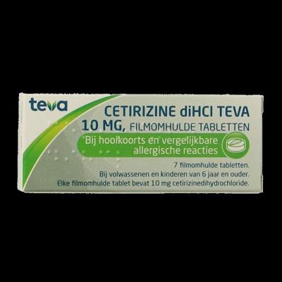 Teva Cetirizine diHCl 10mg 7 Tabletten
