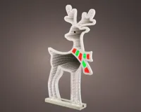 Lumineo kerstverlichting LED Infinity lights hert 60cm, koel wit - thumbnail