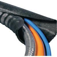 HellermannTyton 170-01104 Twist-In-FR 19 Gevlochten slang Zwart, Wit Polyester 16 tot 19 mm per meter - thumbnail