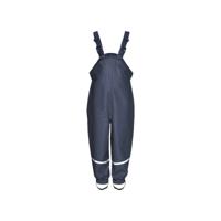 Playshoes regenbroek bretels katoen gevoerd Uni Marine-140 - thumbnail