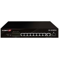 Edimax Switch GS-5210PLG Managed Gigabit Ethernet (10/100/1000) Power over Ethernet (PoE) Zwart - thumbnail