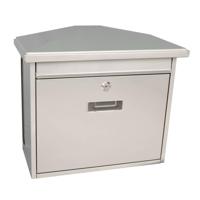 Basic wandbrievenbus met krantenvak Zamoran - zilvergrijs - thumbnail