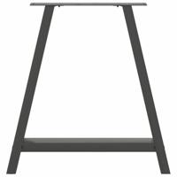 Salontafelpoten 2 st A-vormig 70x(72-73) cm staal antraciet - thumbnail