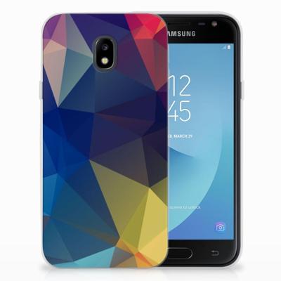Samsung Galaxy J3 2017 | TPU Hoesje | Polygon Dark Samsung Galaxy J3 2017 | TPU Hoesje | Polygon Dark
