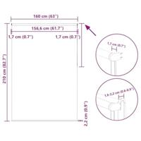 Rolgordijn verduisterend 160x210 cm stofbreedte 156,6 cm beige - thumbnail