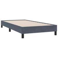 Boxspring met matras fluweel donkergrijs 100x210 cm - thumbnail